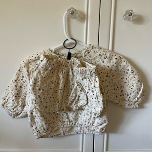 Quincy Mae top and bloomer set